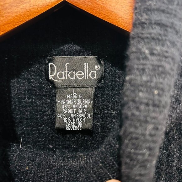 Vintagef Rafaella Angora Rabbit Hair Lambswool Women Sweater Vest Hand Knitted - Picture 6 of 6